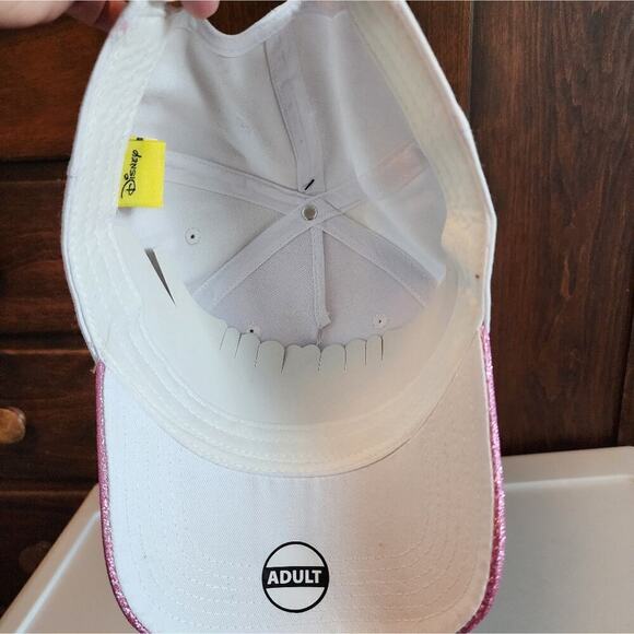 Disney Mickey Mouse Pink Glitter Baseball Cap Adjustable Unisex - Picture 5 of 6